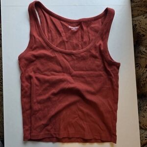Burnt Orange Tank Top Old Navy Ribbed